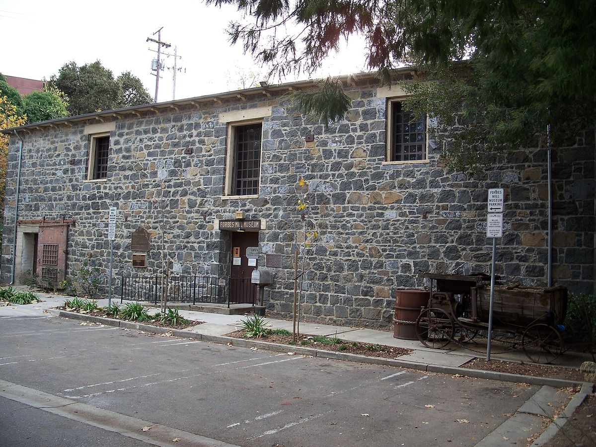 The stone walls and small windows of the Forbes Mill annex